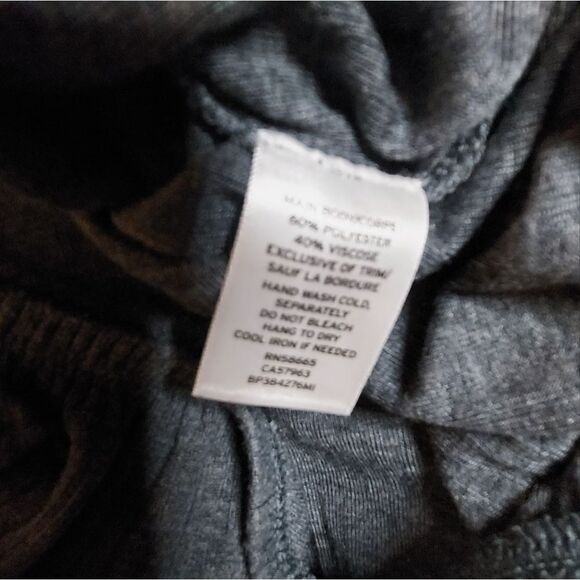 NORDSTROM BP Foldover Ribbed Long Sleeve Blouse Size M - Picture 7 of 9